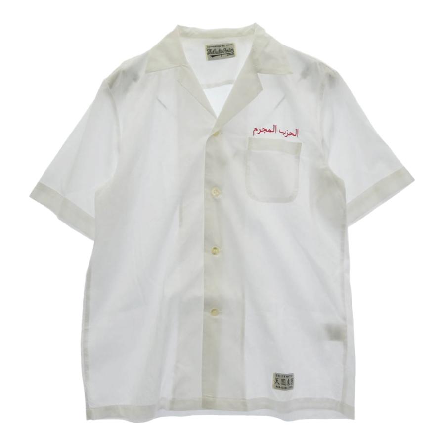 WACKO MARIA ワコマリア 20SS MAFIA SHIRT TYPE-2 50's マフィアシャツ ロゴ プリント オープンカラーシャツ ホワイト系 M【中古】 WACKO MARIA（ワコマリア） 20SS MAFIA SHIRT TYPE-2 50's マフィア