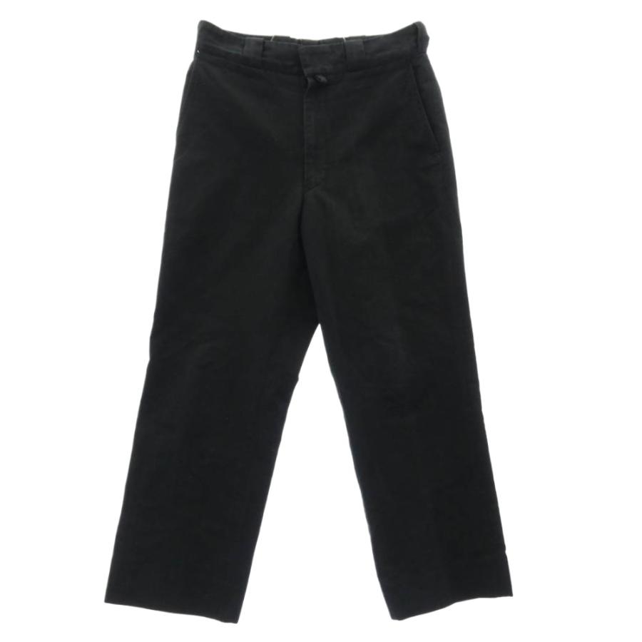 COMOLI コモリ 24SS Z01-03017 ポストワークツイルパンツ ブラック系 2