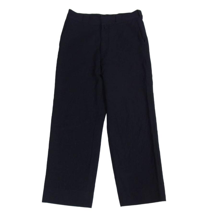 COMOLI コモリ 24AW A03-03023 ウールサージパンツ ブラック系 2【中古】 COMOLI コモリ 24AW A03-03023 ウールサージパンツ ブラック系 2【中古