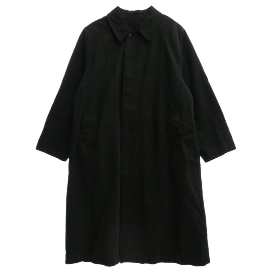 COMOLI コモリ 24AW A03-04001 GARMENT DYED BAL COLLAR COAT 製品染 バルカラーコート ロングコート ブラック系 1【中古】
