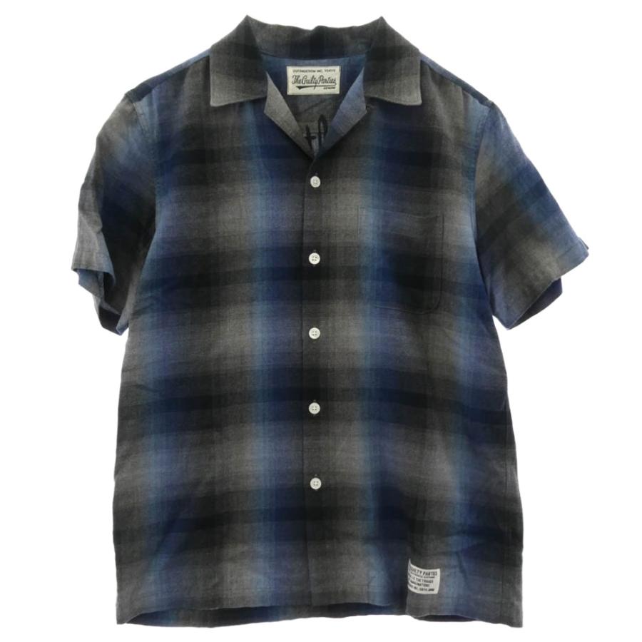 WACKO MARIA（ワコマリア） OMBRE CHECK OPEN COLLAR SHIRT オンブレ
