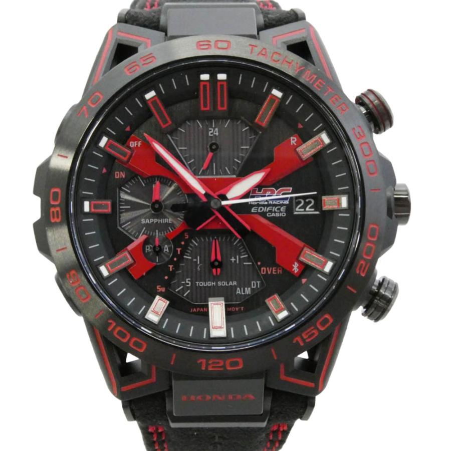 G-SHOCK ジーショック EQB-2000HR-1AJR × Honda Racing EDIFICE SOSPENSIONE エディフィス ソスペンシオーネ 鈴鹿サーキット ブラック系 レッド系【新古品】【未使用】【中古】 G-SHOCK ジーショック EQB-2000HR-1AJR × Honda Racing EDIFICE