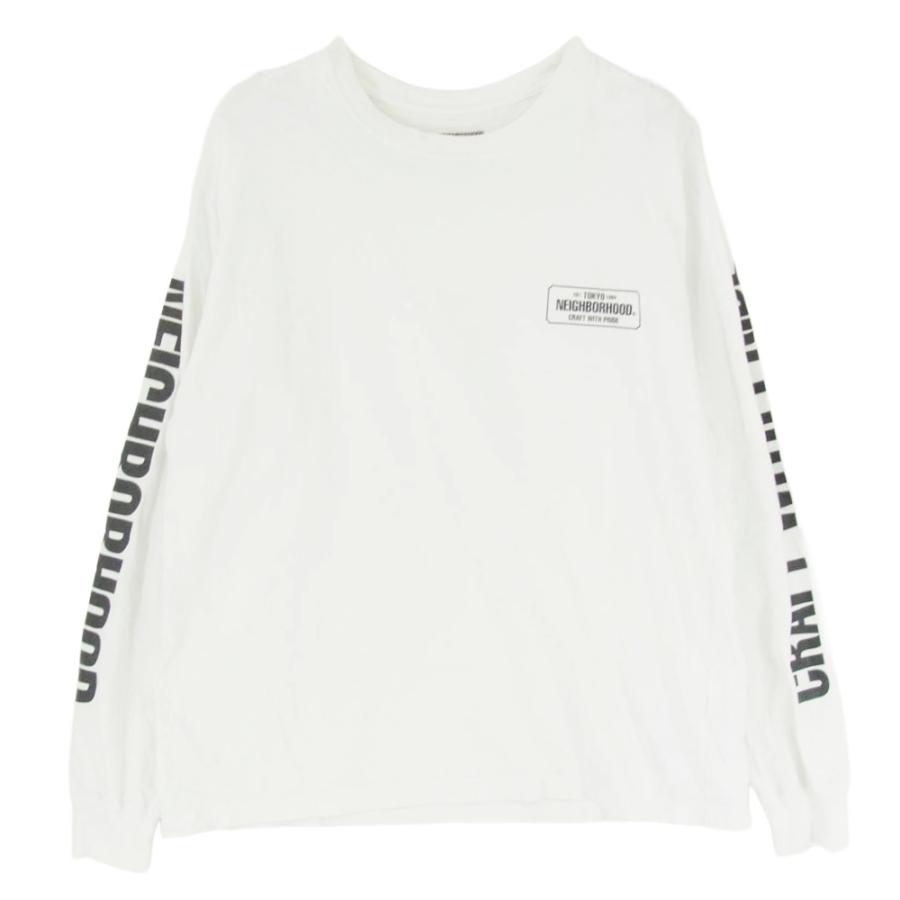 NEIGHBORHOOD（ネイバーフッド） 袖ロゴ プリント 長袖 Tシャツ 