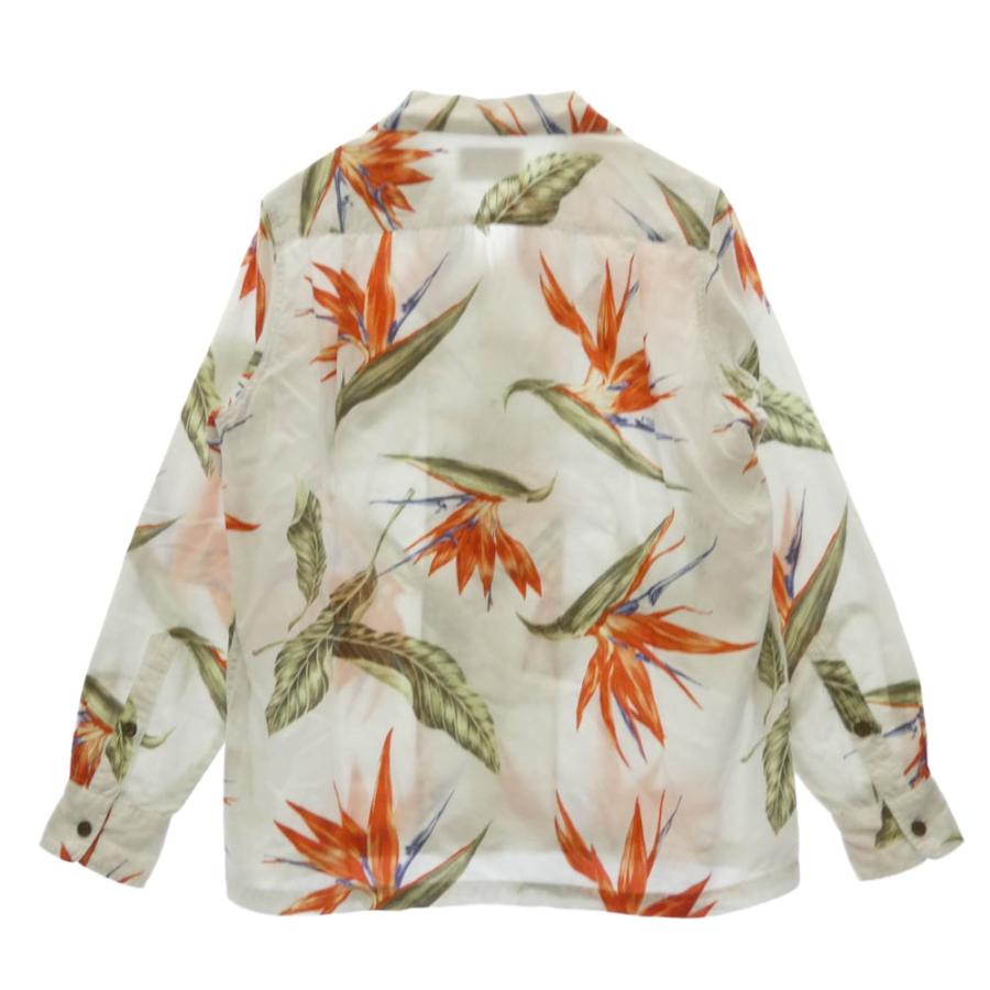 WACKO MARIA ワコマリア 18SS BIRD OF PARADISE L/S HAWAIIAN SHIRT 極楽鳥 ハワイアン オープンカラーシャツ 開襟 長袖シャツ ホワイト系 S【中古】 WACKO MARIA（ワコマリア） 18SS BIRD OF PARADISE L/S HAWAIIAN SHIRT