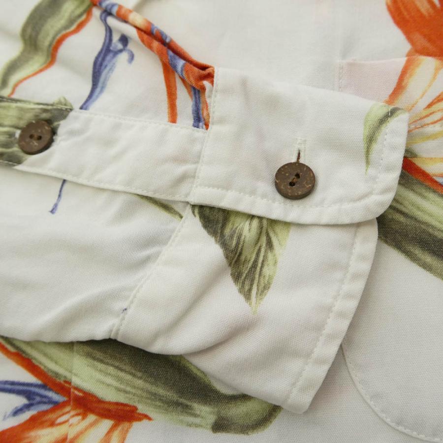 WACKO MARIA ワコマリア 18SS BIRD OF PARADISE L/S HAWAIIAN SHIRT 極楽鳥 ハワイアン オープンカラーシャツ 開襟 長袖シャツ ホワイト系 S【中古】 WACKO MARIA（ワコマリア） 18SS BIRD OF PARADISE L/S HAWAIIAN SHIRT