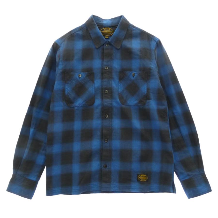 【人気】NEIGHBORHOOD ネイバーフッド オンブレチェックシャツ L NEIGHBORHOOD（ネイバーフッド） 16SS 161ARNH-SHM04 B&C/C-SHIRT.LS