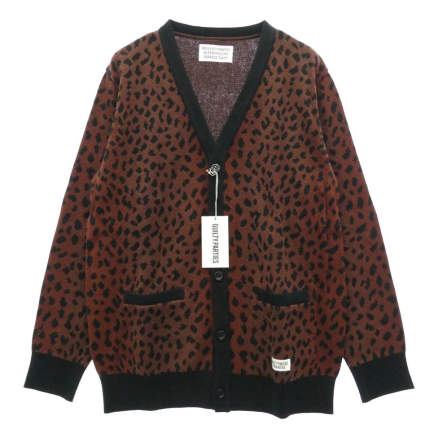 美品】WACKO MARIA レオパード カーディガン 美品 希少 ワコマリア