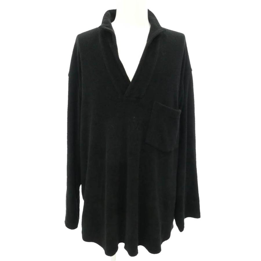 COMOLI コモリ 25SS B01-05039 パイルスキッパーシャツ ブラック系 3【中古】 COMOLI コモリ 25SS B01-05039 パイルスキッパーシャツ ブラック系 3
