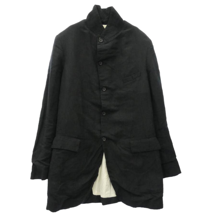 Paul Harnden ポールハーデン Mens Long Blazer ウールリネン メンズ