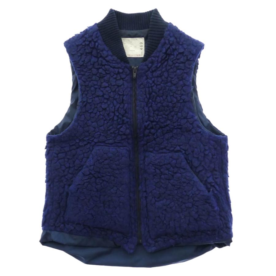 sacai（サカイ） 13AW 13-00469M Pile zip vest パイル ジップ