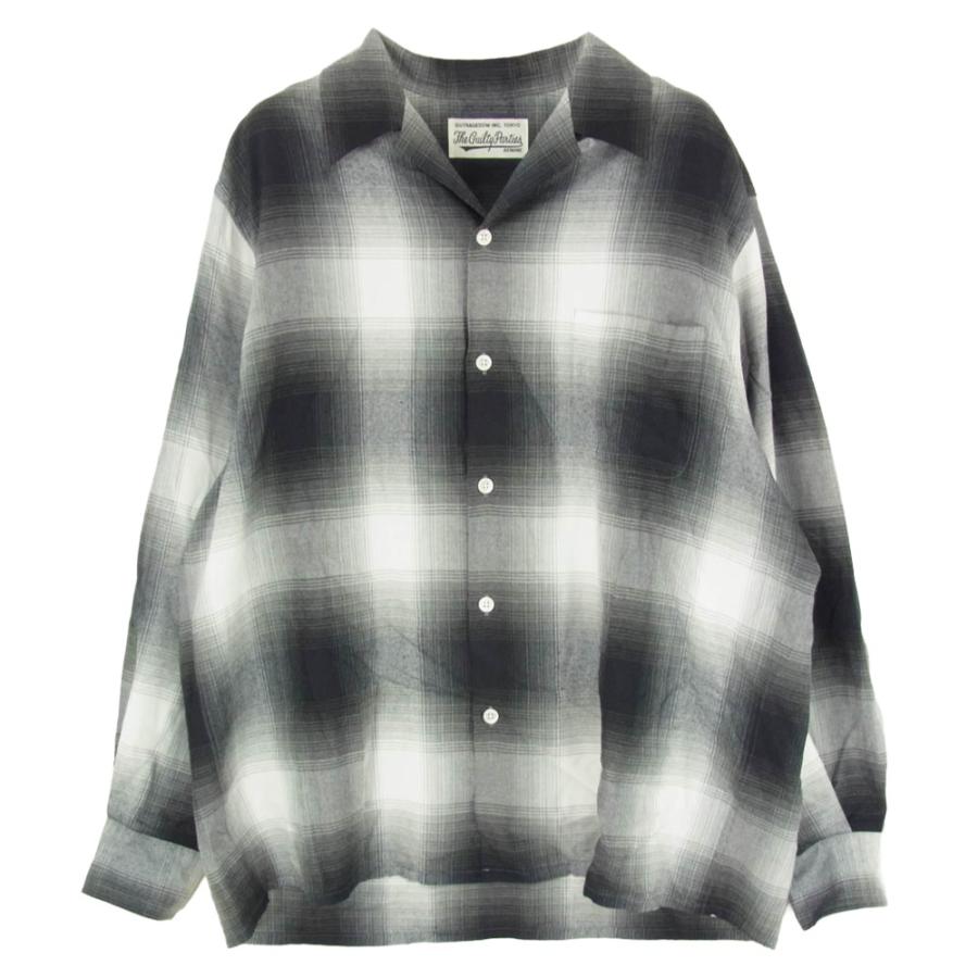 WACKO MARIA（ワコマリア） OMBRE CHECK OPEN COLLAR SHIRT オンブレ