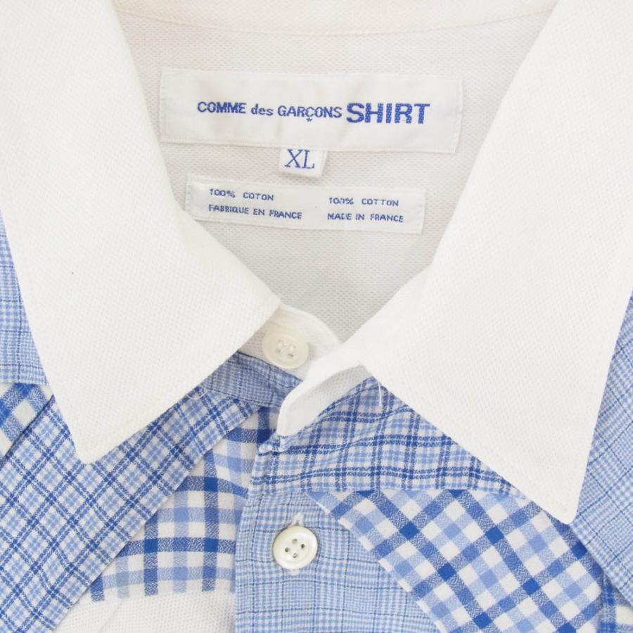 COMME des GARCONS コムデギャルソン CDG SHIRT パッチワーク チェック
