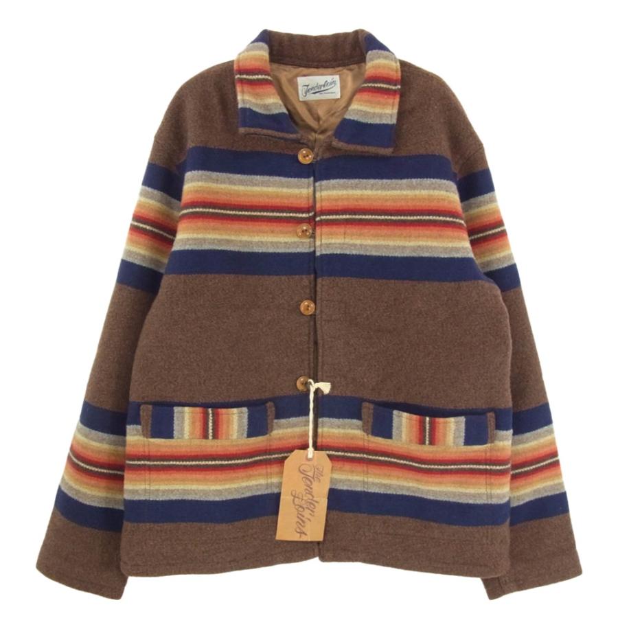 TENDERLOIN テンダーロイン T-RUG JKT ラグ ジャケット ブラウン系 XS【美品】【中古】 TENDERLOIN（テンダーロイン） T-RUG JKT ラグ ジャケット ブラウン系