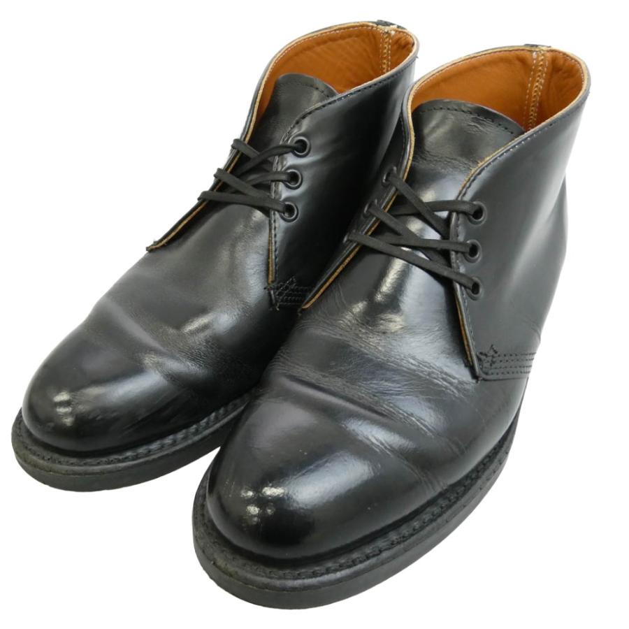 コーブシューカンパニー COVE SHOE COMPANY 31614 レザー ポストマン チャッカブーツ ブラック系 US10【中古】 コーブシューカンパニー COVE SHOE COMPANY 31614 レザー ポストマン