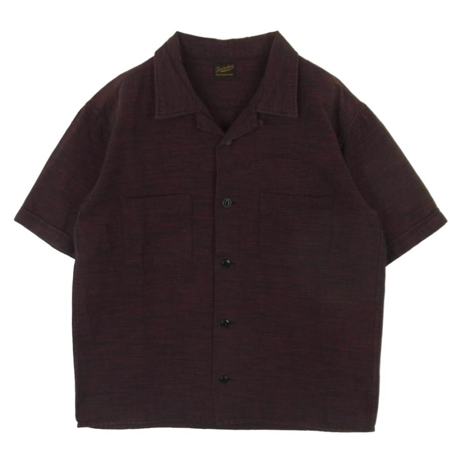 テンダーロインtenderloin 刺繍デザインオープンカラーシャツT-BAJA TENDERLOIN（テンダーロイン） T-BAJA SHT S/S スラブボーダー