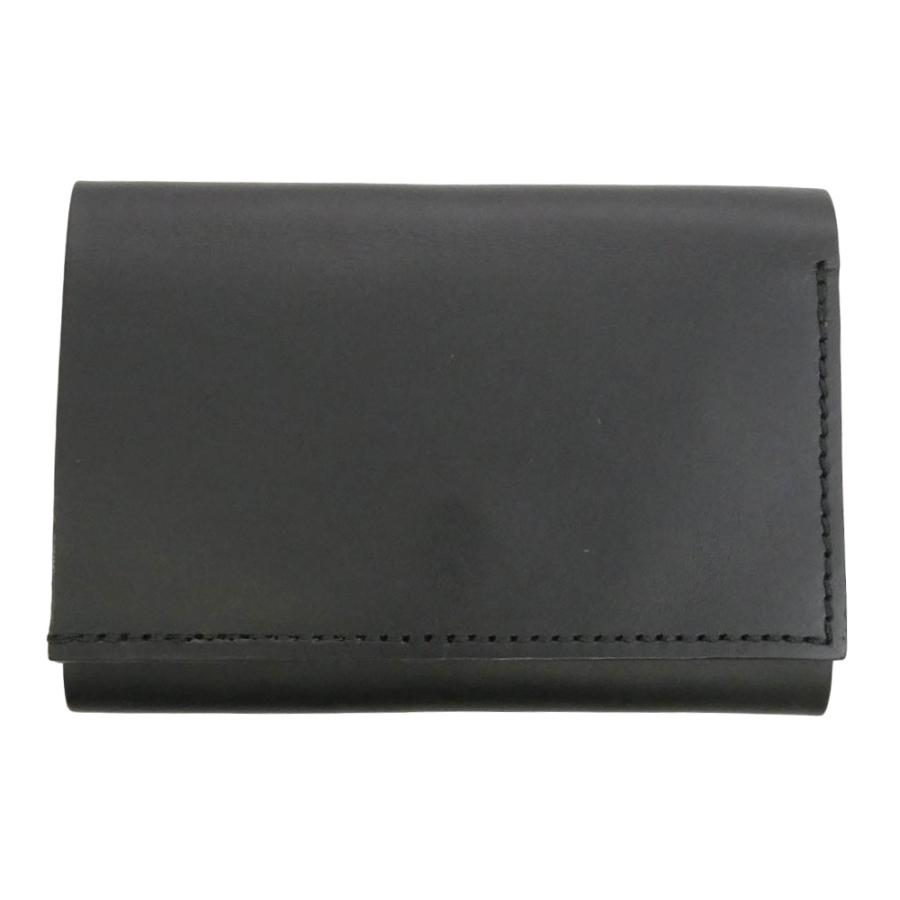 エムピウ m+ Straccio ストラッチョ 三つ折り コンパクト ウォレット 財布 ブラック系【極上美品】【中古】 エムピウ m+ straccio ストラッチョ 3つ折り コンパクト 財布 ブラック