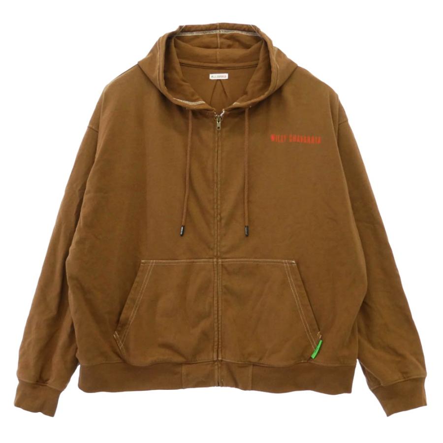 ウィリーチャバリア WILLY CHAVARRIA WISM HEAVY BUFFALO ZIP HOODIE ヘビー バッファロー ダブルフェイス ジップアップ フーディー パーカー ブラウン系 L【中古】 WILLY CHAVARRIA WISM HEAVY BUFFALO ZIP HOODIE ヘビー バッファロー