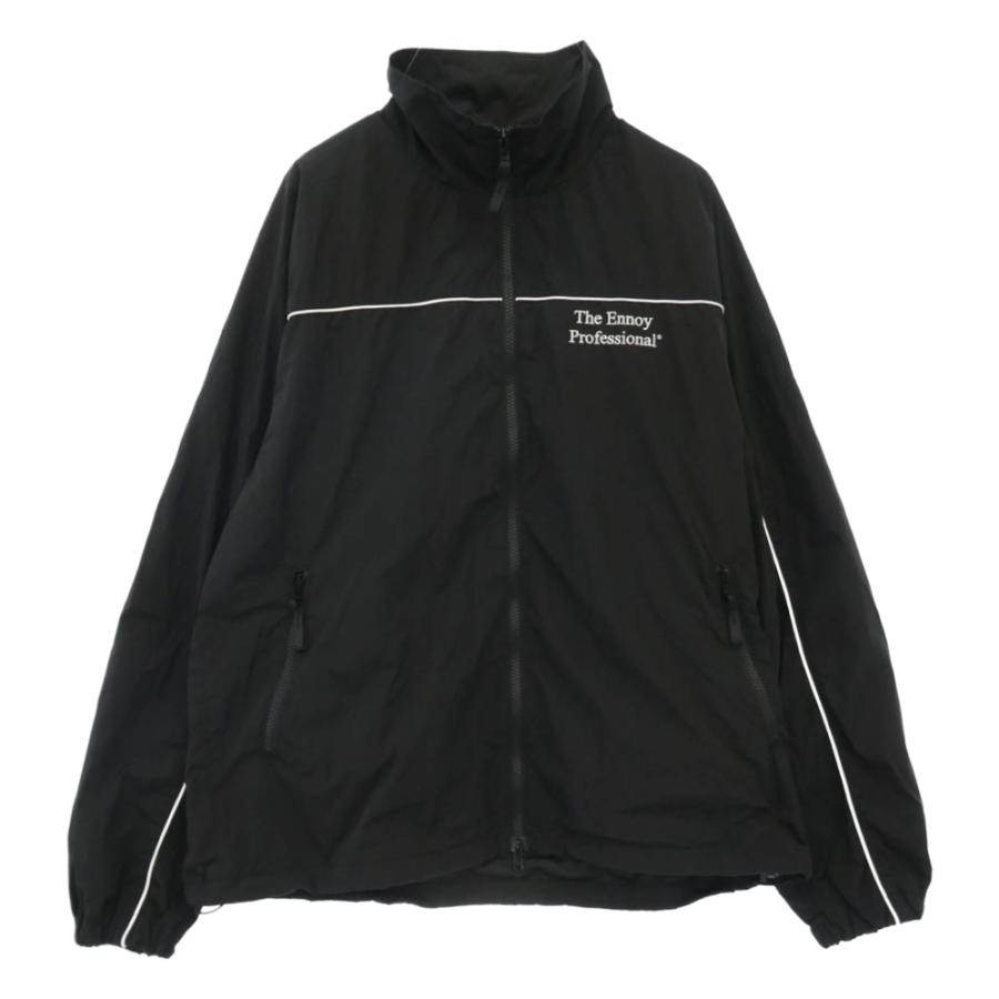 The Ennoy Professional ザ エンノイ プロフェッショナル 26SS SS26BRENJK01LP PIPING NYLON TRACK SUIT パイピング ナイロン トラック ジャケット ブラック系 L【中古】 The Ennoy Professional ザ エンノイ プロフェッショナル 26SS