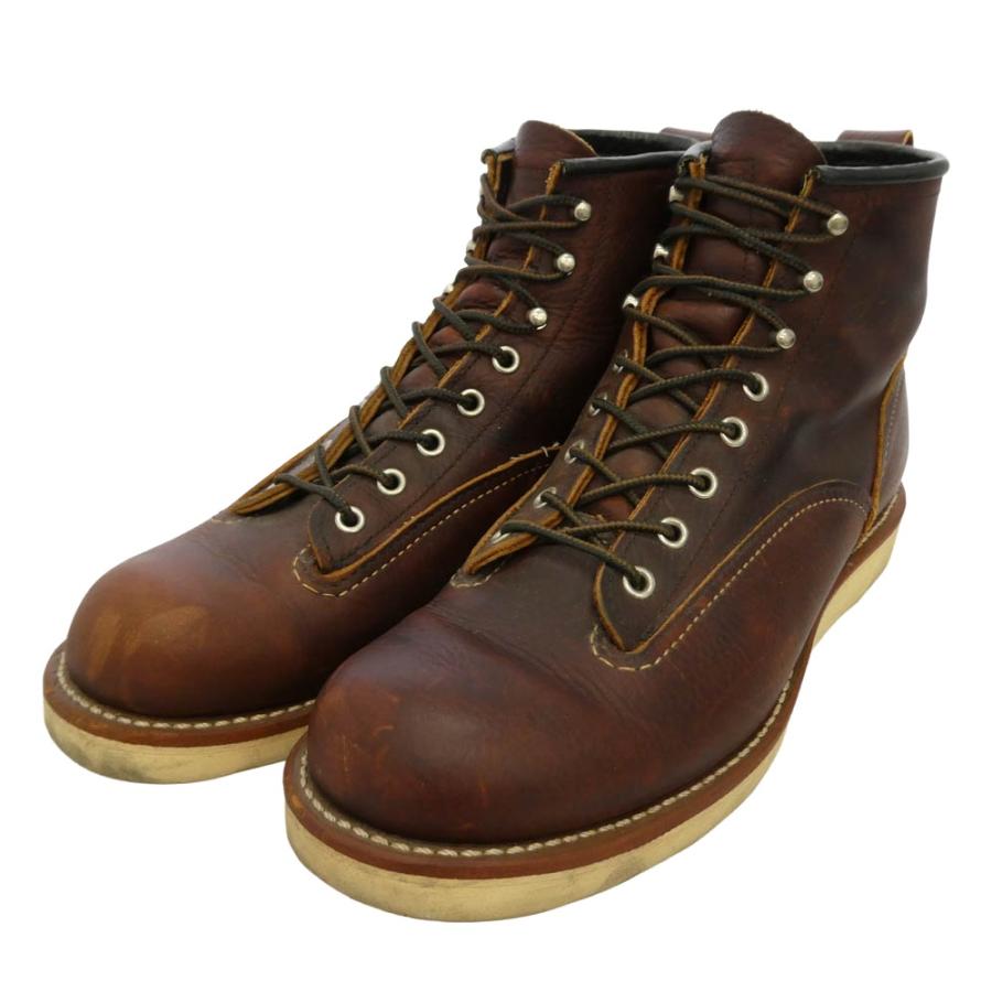 美品Red Wing ワークブーツ ブラウン　2906ラインマン RED WING レッドウィング 2906 LINEMAN BOOTS ラインマン ブーツ