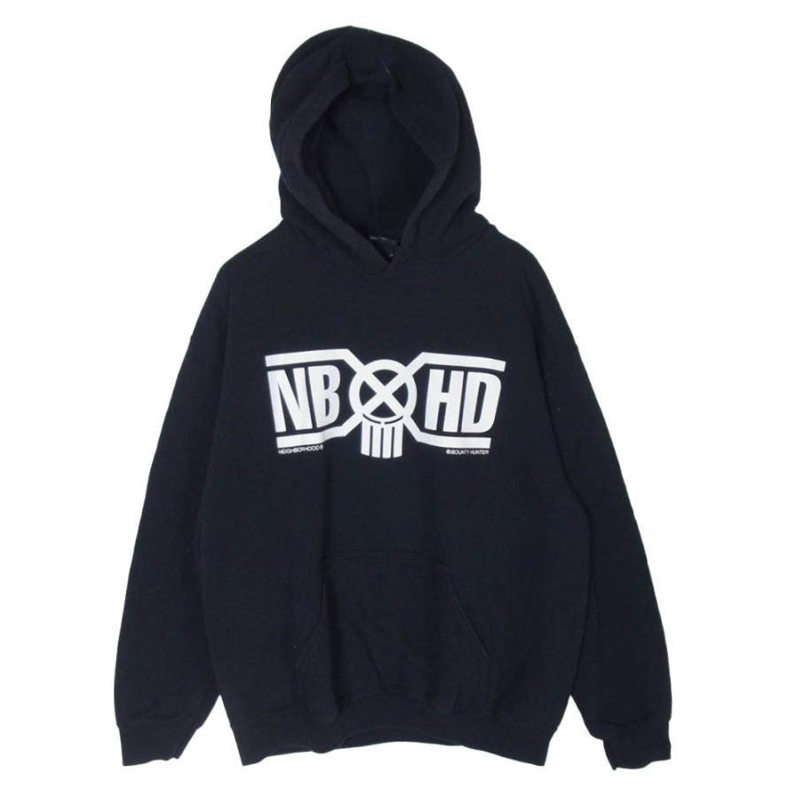 BOUNTY HUNTER バウンティーハンター NEIGHBORHOOD ネイバーフッド ロゴ フーディー ブラック系 M 중고