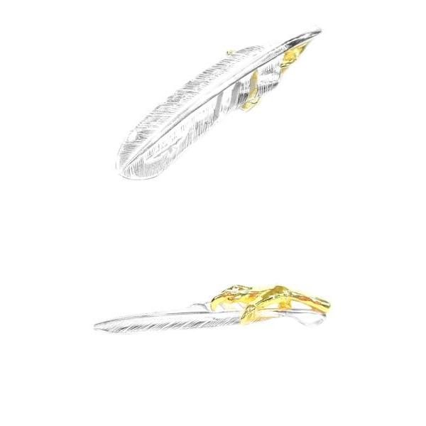 中古 KEN KIKUCHIケンキクチ金爪フェザー7.0cm ×1.4cm /左向き 中古 KEN KIKUCHIケンキクチ金爪フェザー7.0cm ×1.4cm /左向き