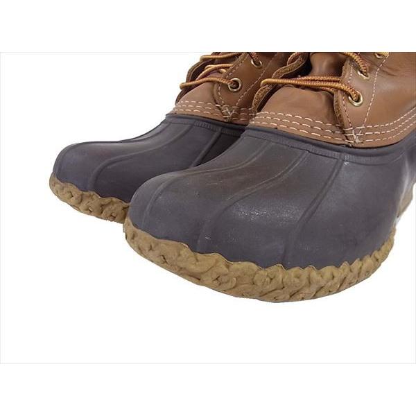LL Bean エルエルビーン USA製 Bean boot ビーン ブーツ ガム シューズ Tan/Brown 実寸27cm程度 【中古