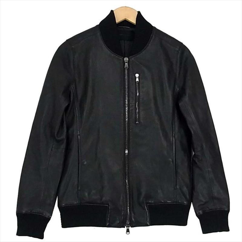 ジュンハシモト JUNHASHIMOTO 1021620004 ラムレザー ボンバー 