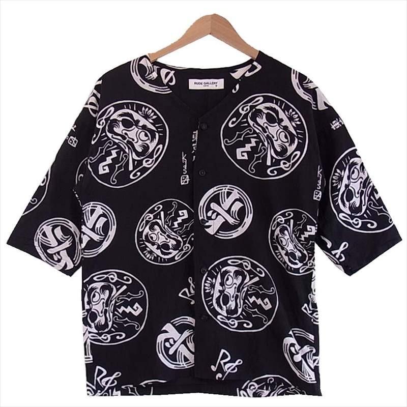 ルードギャラリー RUDE GALLERY DARUMA DUB SHIRT 総柄 達磨 ダブ 