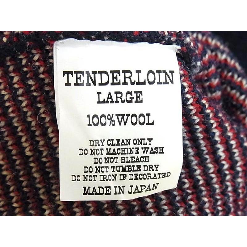 テンダーロイン TENDERLOIN T-SWEATER WING セーター ウィング ネイビー系 L 【中古】｜brand-life｜06