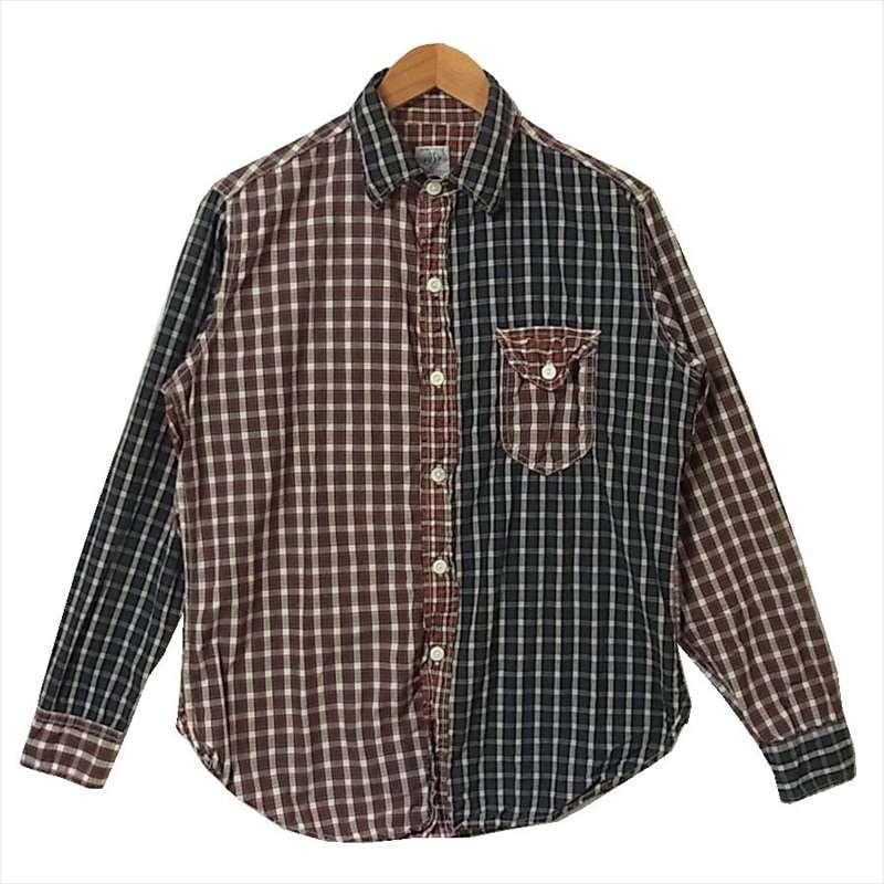 POST O'ALLS クレイジーパターンチェックシャツポスト