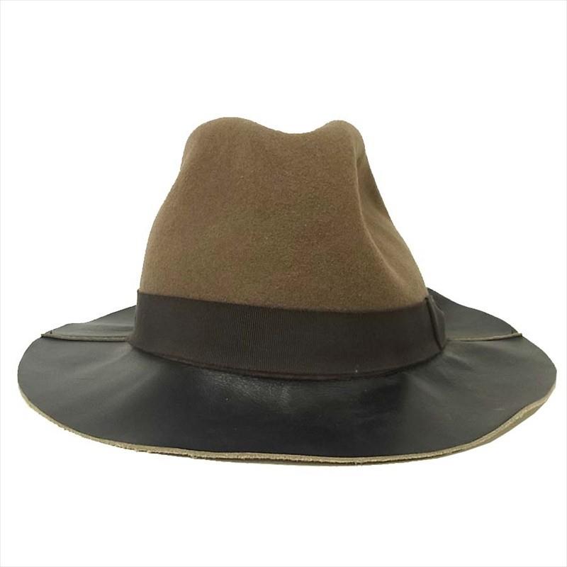 kapital フェルト　レザー　帽子 KAPITAL フェルト×レザーハット