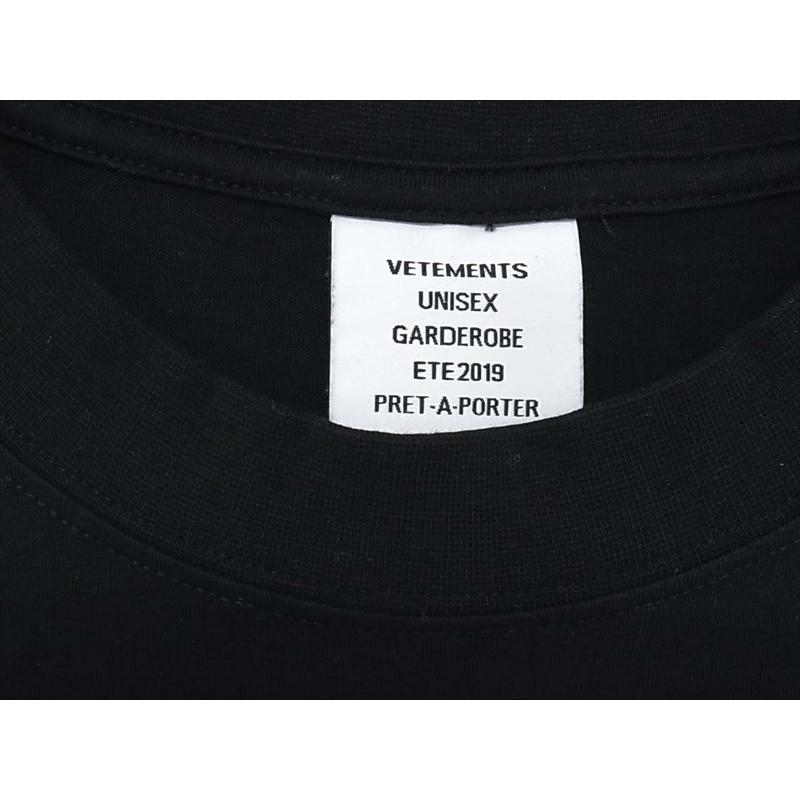 ヴェトモン VETEMENTS 19SS USS197067 Word Print Tee ロゴ プリント T  
