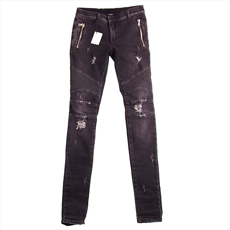 バルマン BALMAIN ブラックデニムパンツ30 最終値下げ