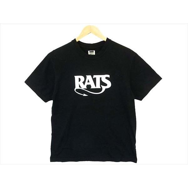 【中古】RATS ラッツ TRUST ME バックプリント Tシャツ ブラック系 Ｍ /本店｜brand-life