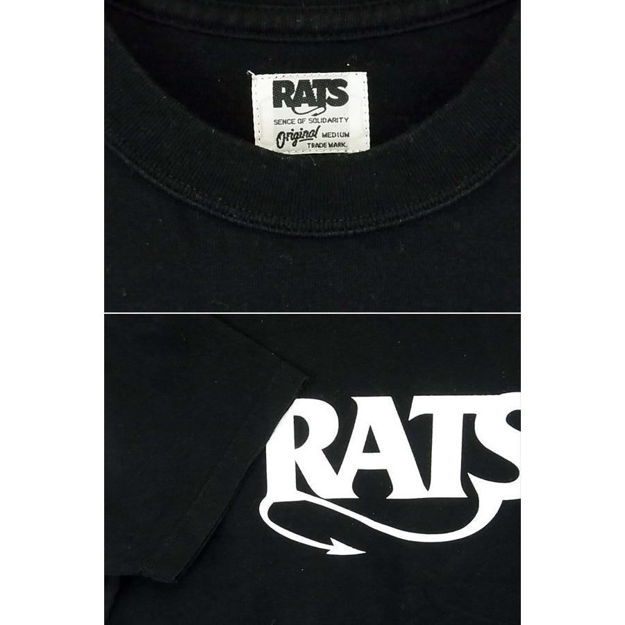 【中古】RATS ラッツ TRUST ME バックプリント Tシャツ ブラック系 Ｍ /本店｜brand-life｜02