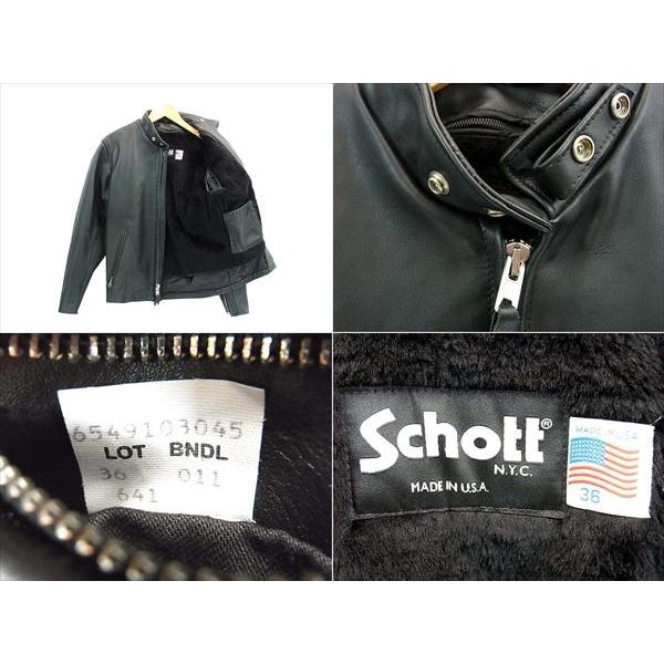 美品】【中古】極上美品 USA製 SCHOTT ショット 641 シングル