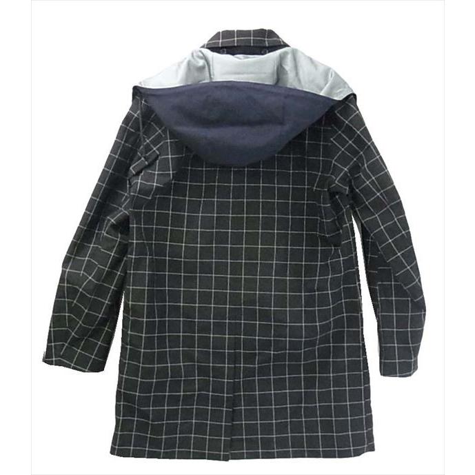 実物 UNDERCOVER チェック3レイヤード ステンカラー コート