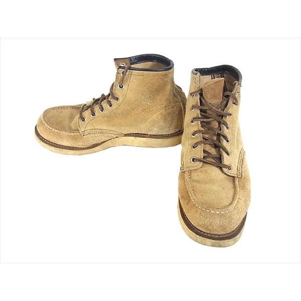 【中古】RED WING レッドウィング 8173 クラシック モックトゥ アイリッシュセッター スエード ブーツ ベージュ系 US7.5E｜brand-life