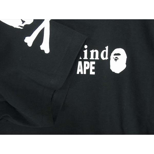 マスターマインドジャパン × A BATHING APE アベイシングエイプ LOGO TEE ロゴ Tシャツ  ブラック系 XXL mastermind JAPAN 【極上美品】【中古】｜brand-life｜04