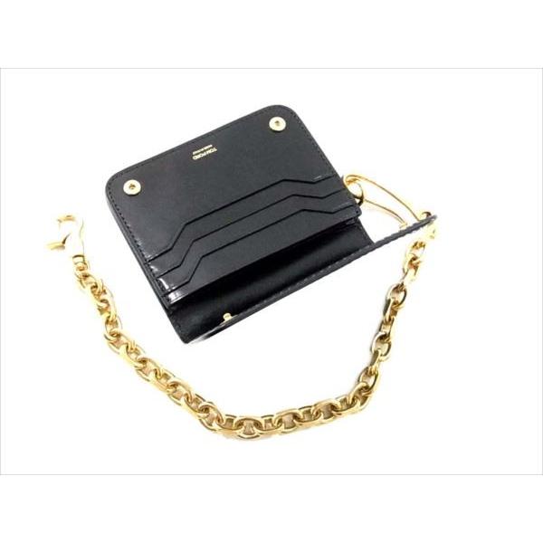 TOM FORD トムフォード チェーン ウォレット ブラック系 【美品 TOM FORD トムフォード チェーン ウォレット ブラック系 【美品
