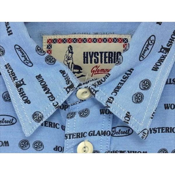 HYSTERIC GLAMOUR ヒステリックグラマー 0222AH06 総柄 半袖シャツ 
