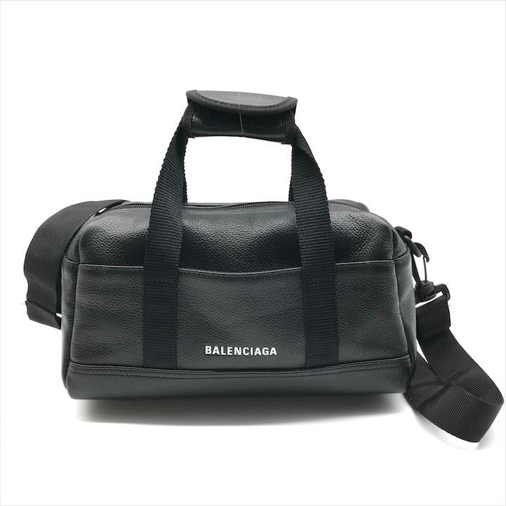 美品 BALENCIAGA バレンシアガ エクスプローラー スモール ダッフル 2WAY ハンド ショルダー バッグ 斜め掛け レザー ブラック a11407 美品 BALENCIAGA バレンシアガ エクスプローラー スモール ダッフル