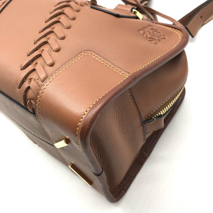 良品 LOEWE ロエベ レースライン アマソナ 28 レザー ハンド