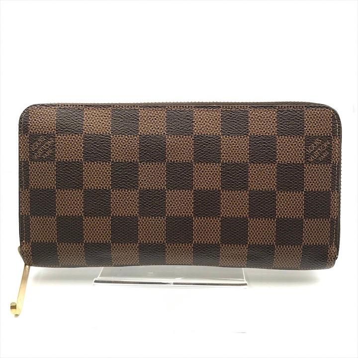 良品 LOUISVUITTON ルイヴィトン ダミエ ジッピー ウォレット ラウンド 