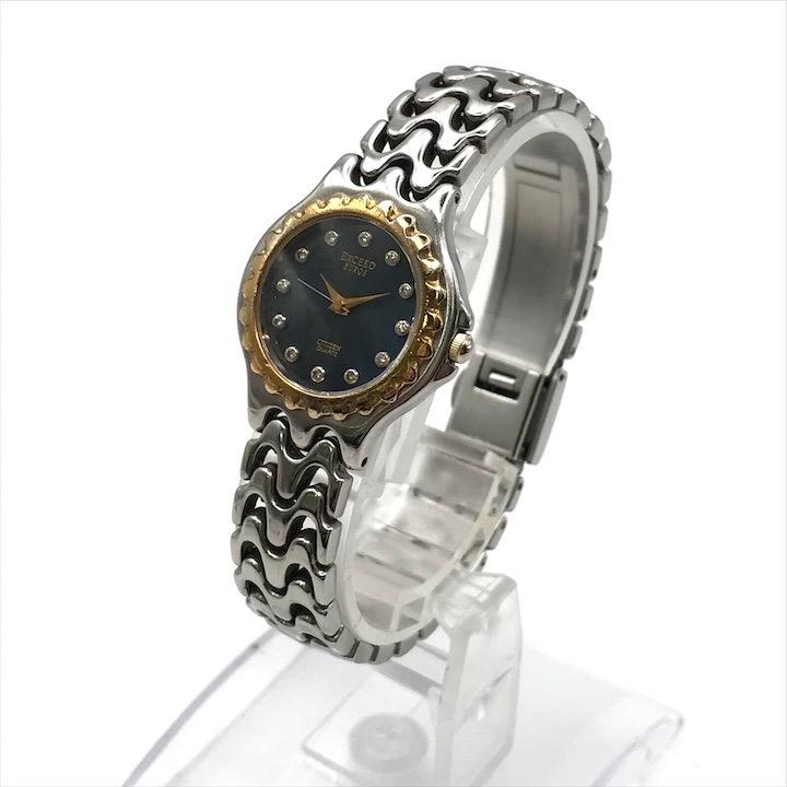 【美品・保証書付】シチズン エクシード クォーツ レディース腕時計 12Pダイヤ 美品 CITIZEN シチズン エクシード 12P ダイヤ レディース 腕時計