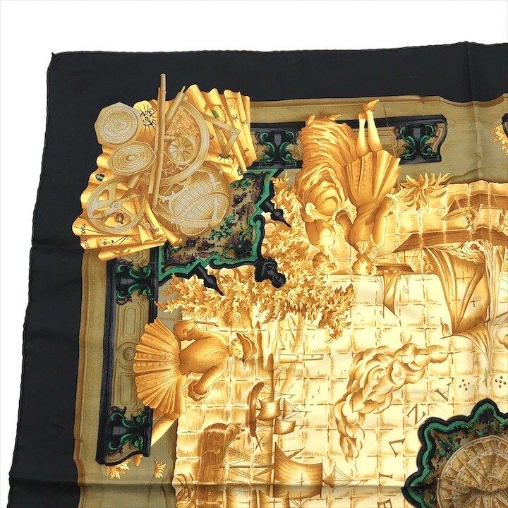 超美品 HERMES エルメス カレ90 アズレージョ AZULEJOS シルク 大判