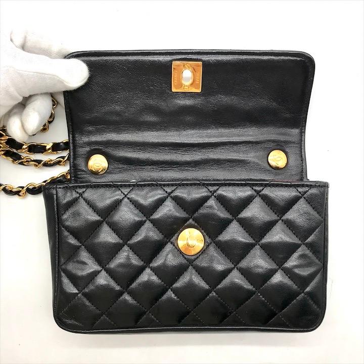 良品 CHANEL シャネル ココマーク ミニ マトラッセ ターンロック