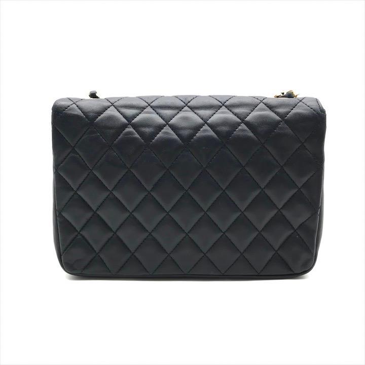 良品 CHANEL シャネル マトラッセ ココマーク ラムスキン ターンロック 