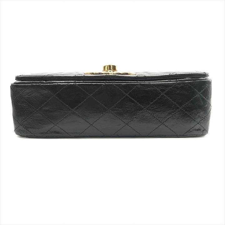 良品 CHANEL シャネル ココマーク マトラッセ カーフ エナメル フル