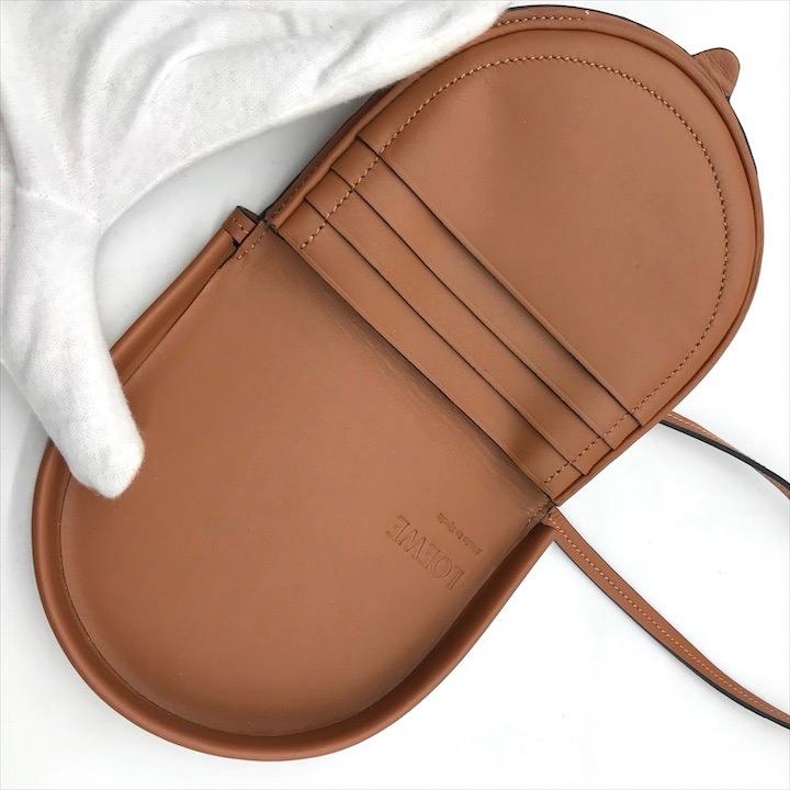 美品 LOEWE ロエベ ヒール ポーチ スモールソフトカーフ コイン カード